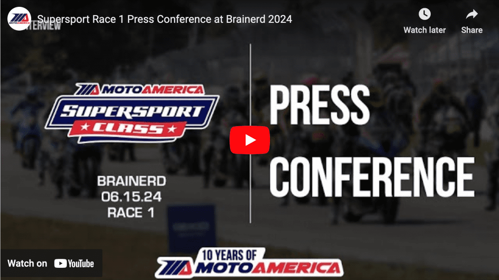 Read more about the article Video: Supersport Race One Press Conference From Brainerd International Raceway